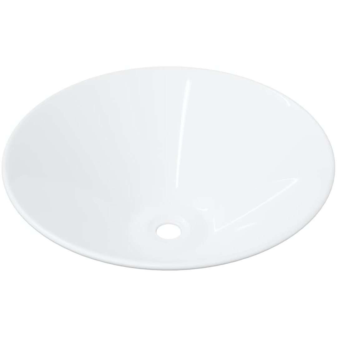 Handfat 2 st vit 42x42x14 cm keramik vidaXL – bild 5