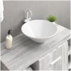 Handfat 2 st vit 42x42x14 cm keramik vidaXL – miniatyr 1