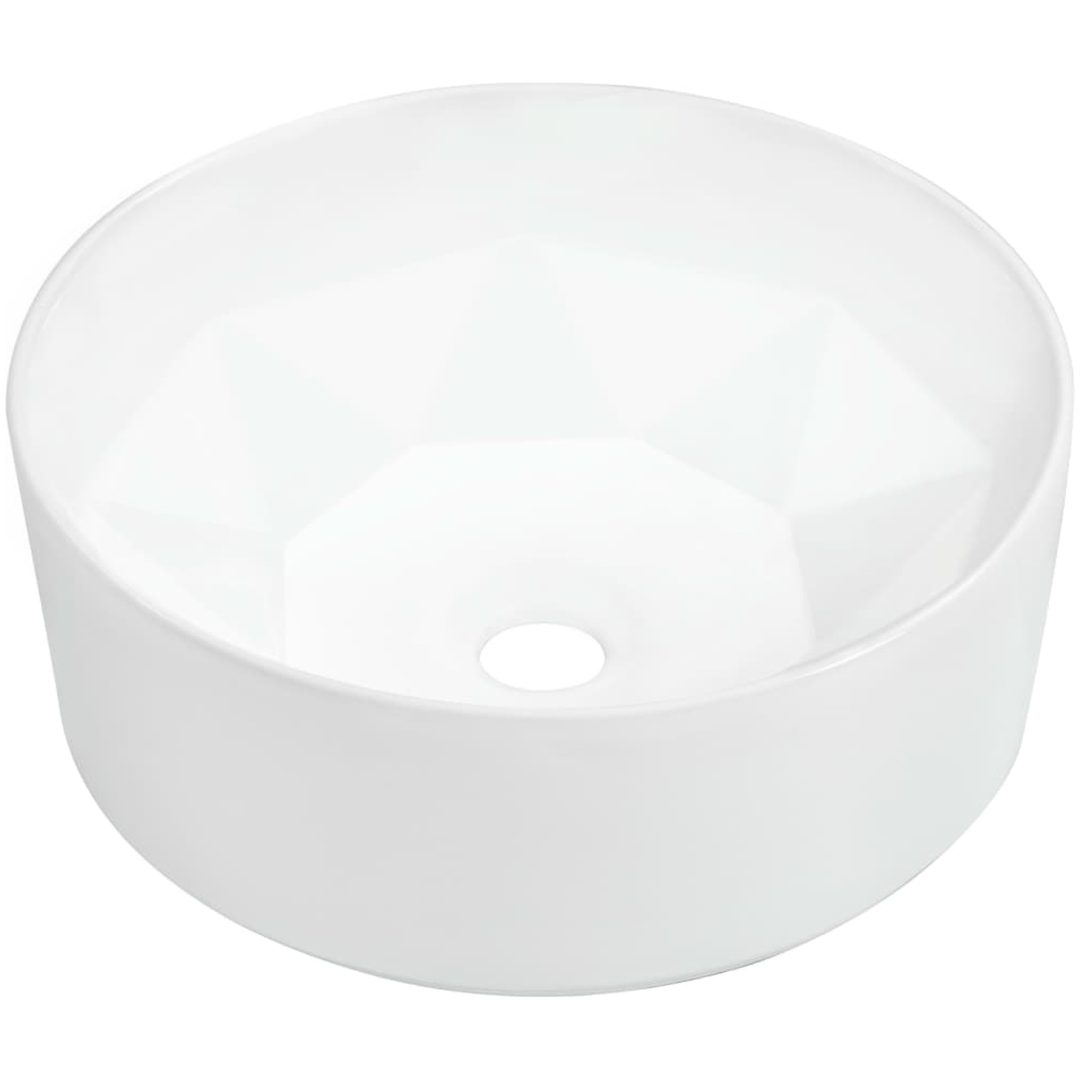 Handfat 36x14 cm keramik vit vidaXL – bild 2