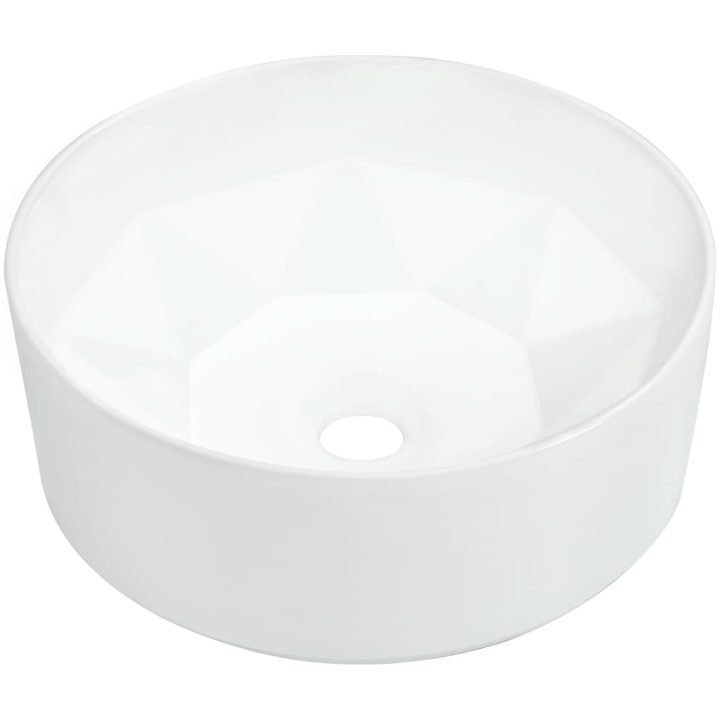 Handfat 36x14 cm keramik vit vidaXL – bild 2