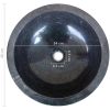 Handfat 40 cm marmor svart vidaXL – miniatyr 6