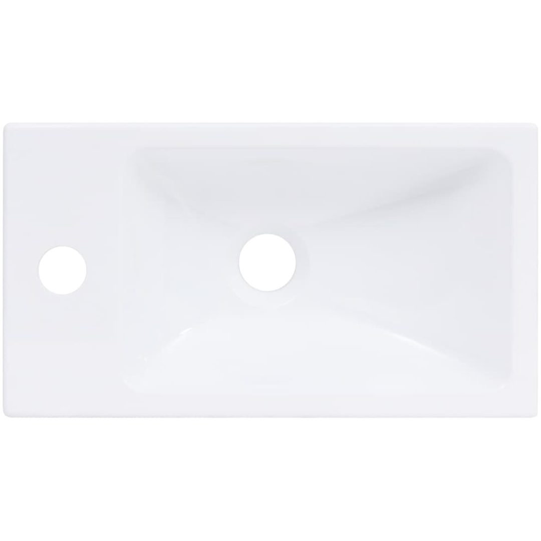 Handfat 400x220x90 cm SMC vit vidaXL – bild 4