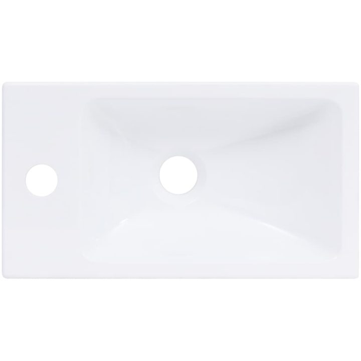 Handfat 400x220x90 cm SMC vit vidaXL – bild 4