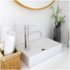 Handfat 400x220x90 cm SMC vit vidaXL – miniatyr 1