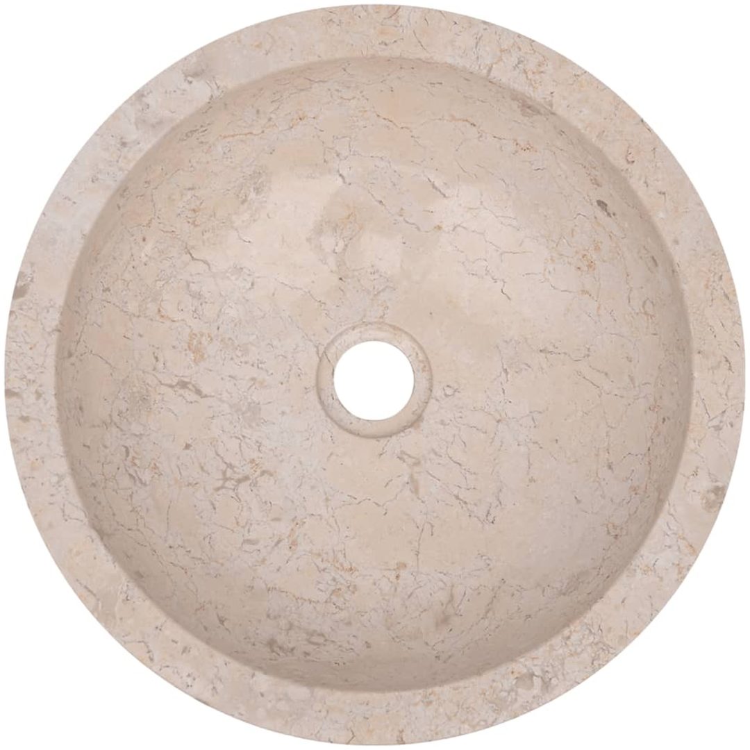 Handfat 40x12 cm marmor gräddvit vidaXL – bild 11