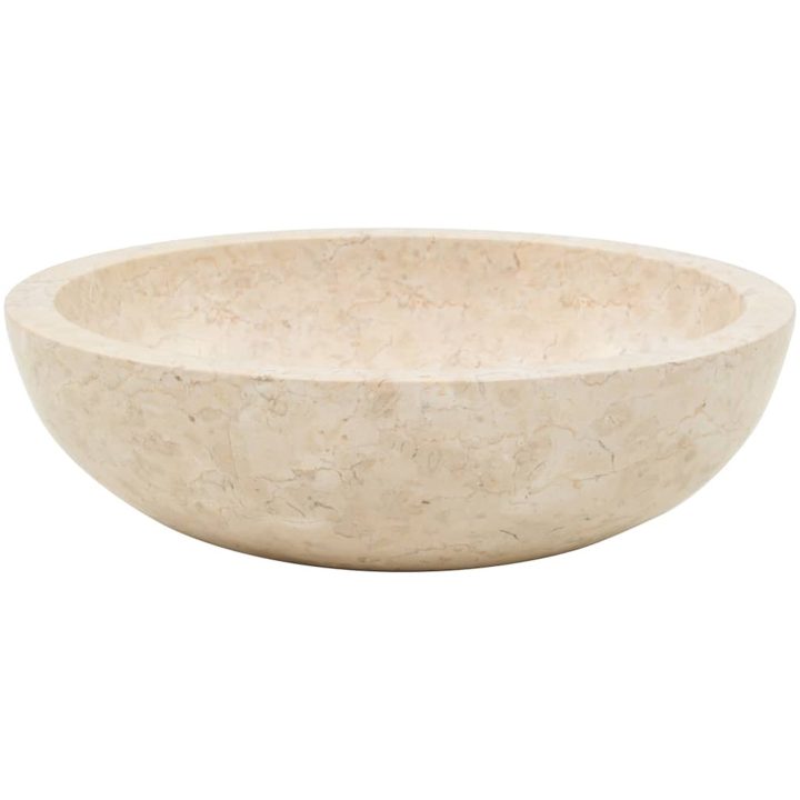 Handfat 40x12 cm marmor gräddvit vidaXL – bild 3