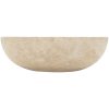 Handfat 40x12 cm marmor gräddvit vidaXL – miniatyr 5