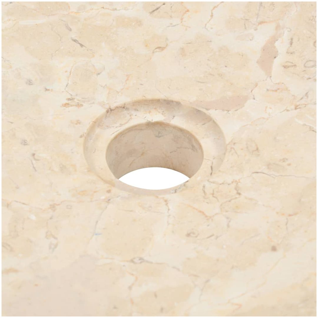 Handfat 40x12 cm marmor gräddvit vidaXL – bild 7