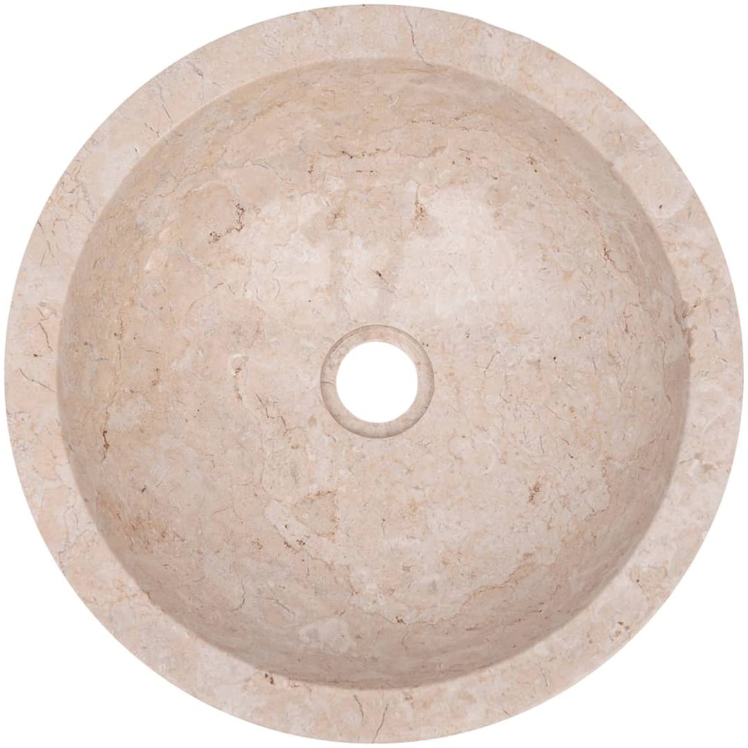 Handfat 40x12 cm marmor gräddvit vidaXL – bild 10