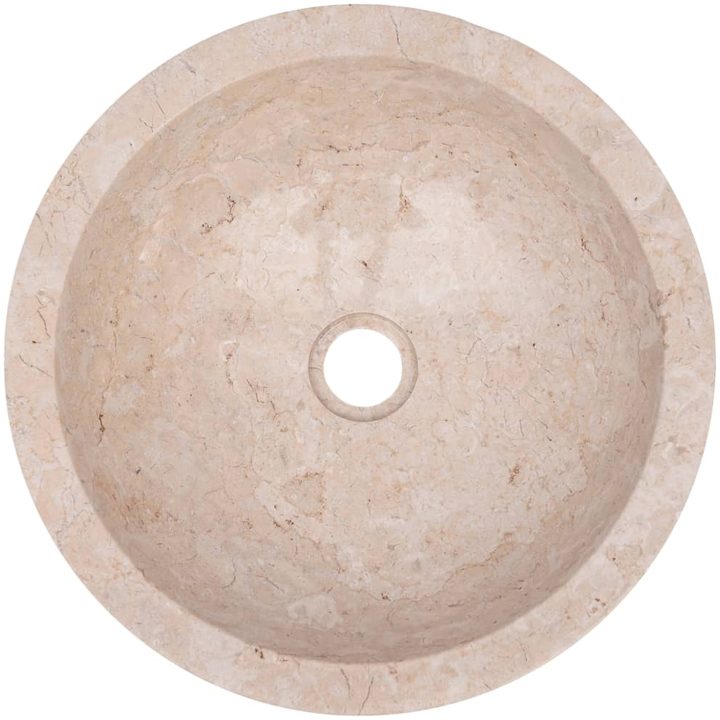 Handfat 40x12 cm marmor gräddvit vidaXL – bild 10
