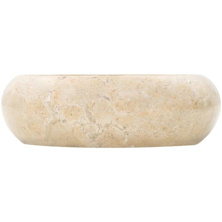 Handfat 40x12 cm marmor gräddvit vidaXL – bild 2