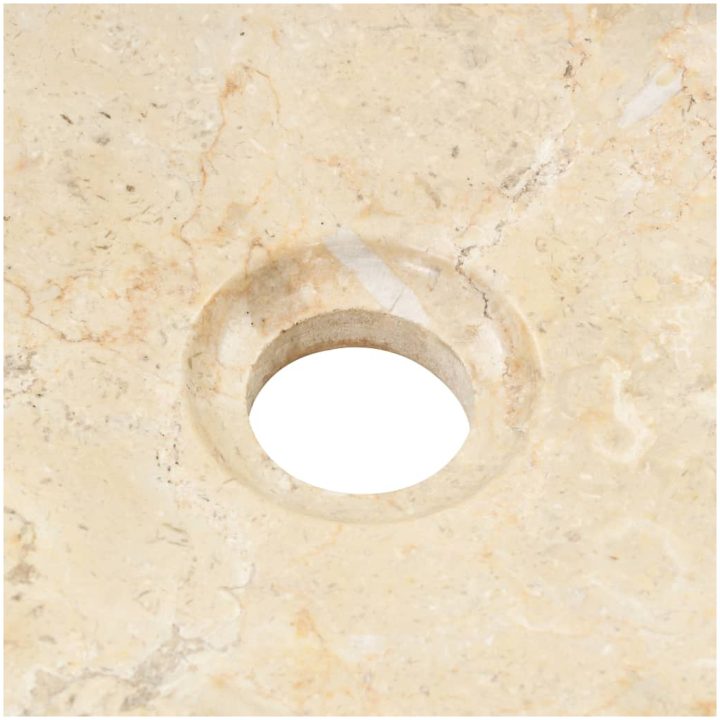Handfat 40x12 cm marmor gräddvit vidaXL – bild 7