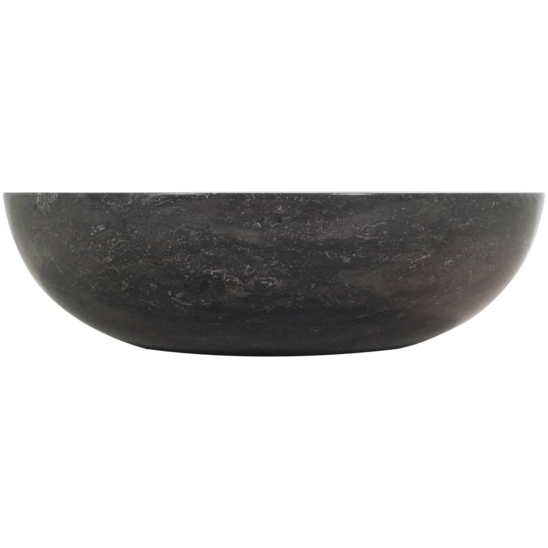 Handfat 40x12 cm marmor svart vidaXL – bild 5