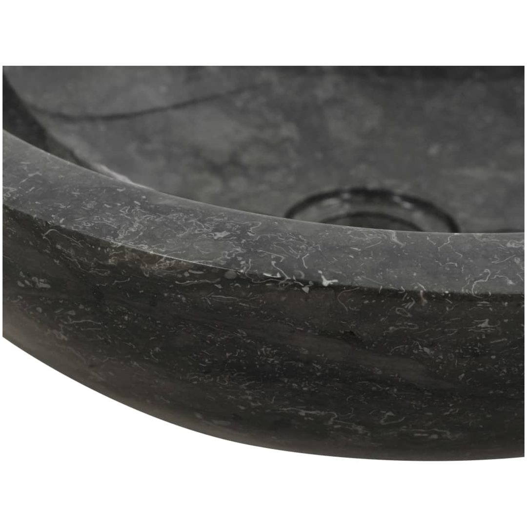 Handfat 40x12 cm marmor svart vidaXL – bild 6