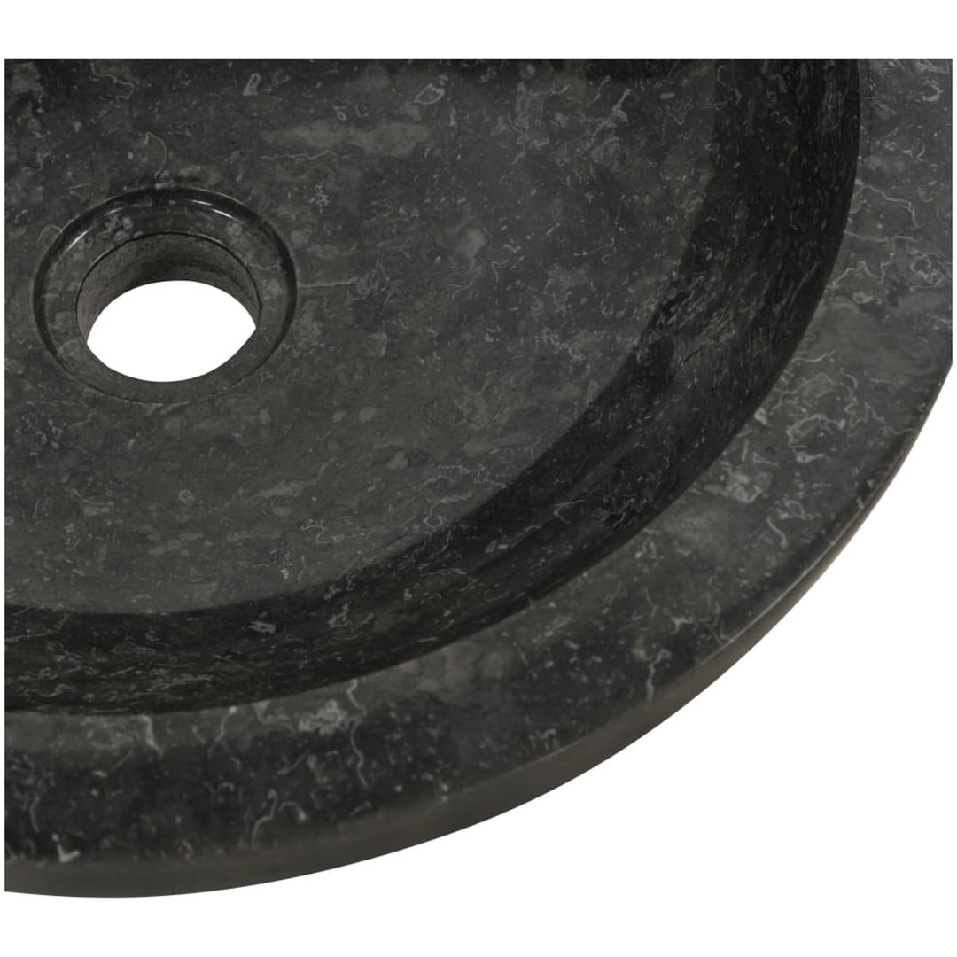 Handfat 40x12 cm marmor svart vidaXL – bild 7