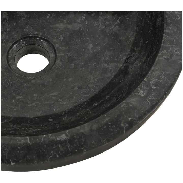 Handfat 40x12 cm marmor svart vidaXL – bild 7