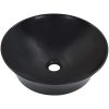 Handfat 41x12,5 cm keramik svart vidaXL – miniatyr 2
