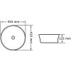 Handfat 41x12,5 cm keramik vit vidaXL – miniatyr 6