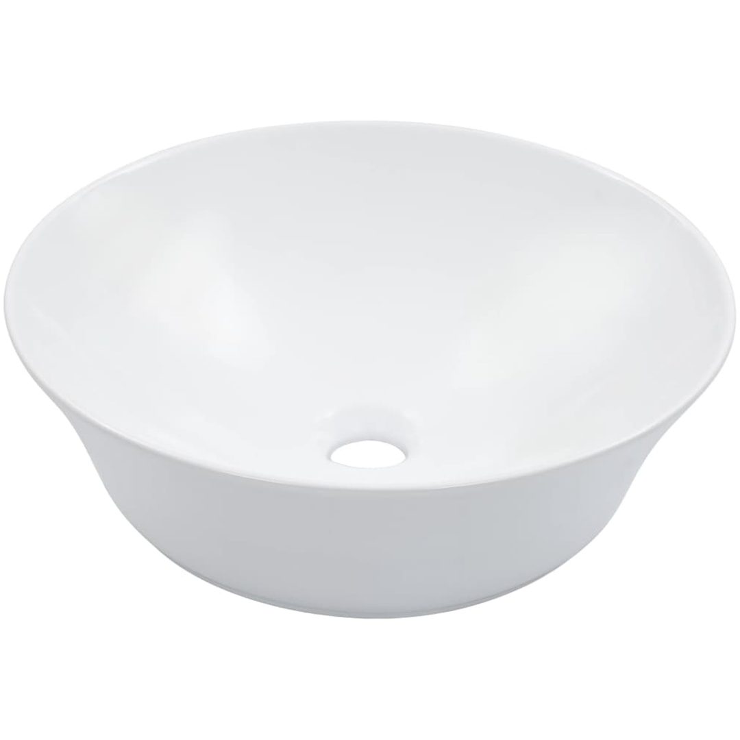 Handfat 41x12,5 cm keramik vit vidaXL