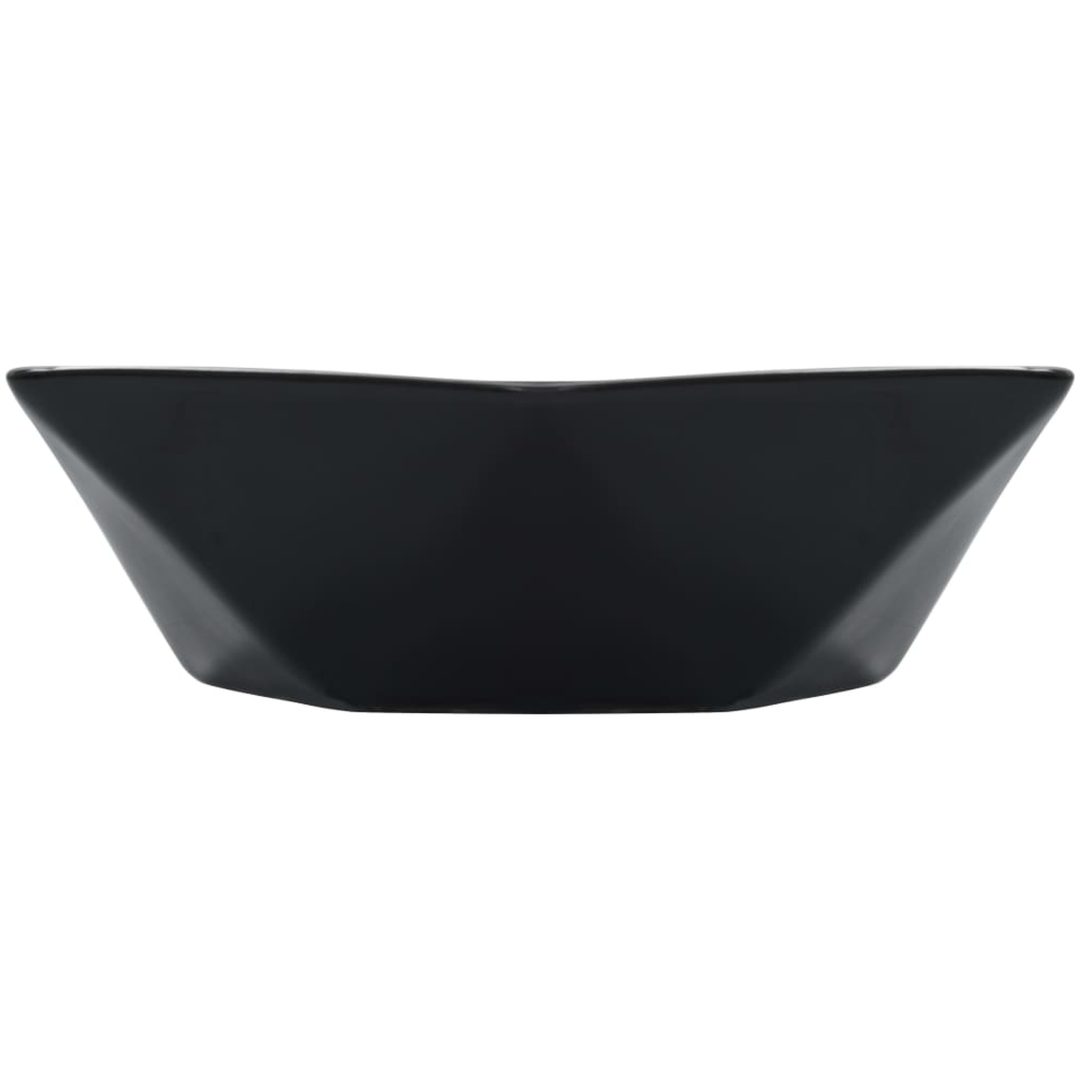 Handfat 41x36,5x12 cm keramik svart vidaXL – bild 4