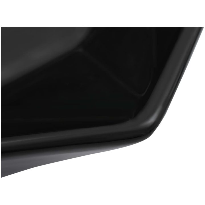 Handfat 41x36,5x12 cm keramik svart vidaXL – bild 5