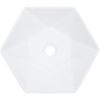 Handfat 41x36,5x12 cm keramik vit vidaXL – miniatyr 3