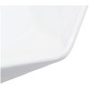 Handfat 41x36,5x12 cm keramik vit vidaXL – miniatyr 5