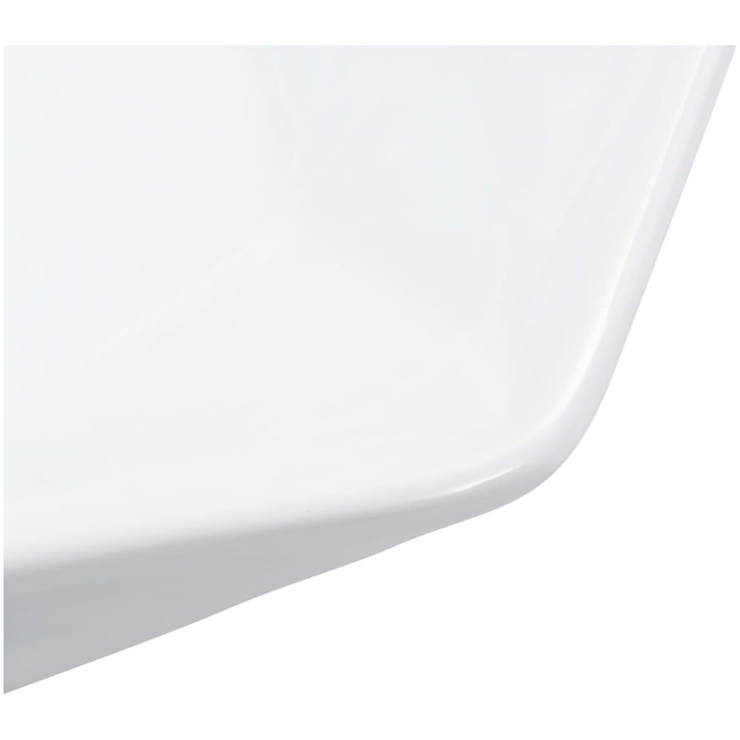 Handfat 41x36,5x12 cm keramik vit vidaXL – bild 5