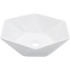 Handfat 41x36,5x12 cm keramik vit vidaXL – miniatyr 1