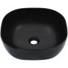 Handfat 42,5x42,5x14,5 cm keramik svart vidaXL – miniatyr 2