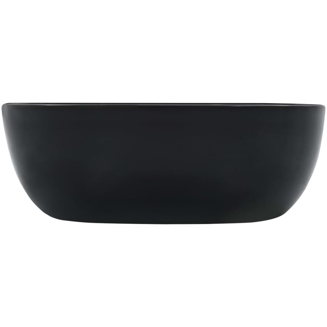 Handfat 42,5x42,5x14,5 cm keramik svart vidaXL – bild 3