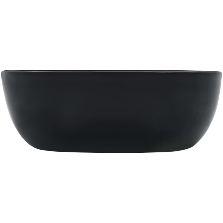 Handfat 42,5x42,5x14,5 cm keramik svart vidaXL – bild 3