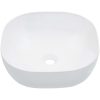 Handfat 42,5x42,5x14,5 cm keramik vit vidaXL – miniatyr 2