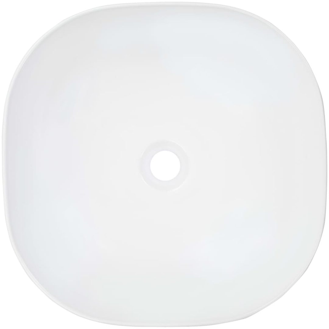 Handfat 42,5x42,5x14,5 cm keramik vit vidaXL – bild 4