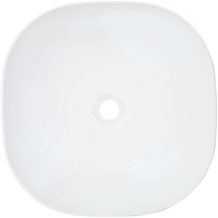 Handfat 42,5x42,5x14,5 cm keramik vit vidaXL – bild 4