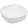 Handfat 42,5x42,5x14,5 cm keramik vit vidaXL – miniatyr 1