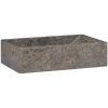 Handfat 45x30x12 cm marmor grå högglans vidaXL – miniatyr 2