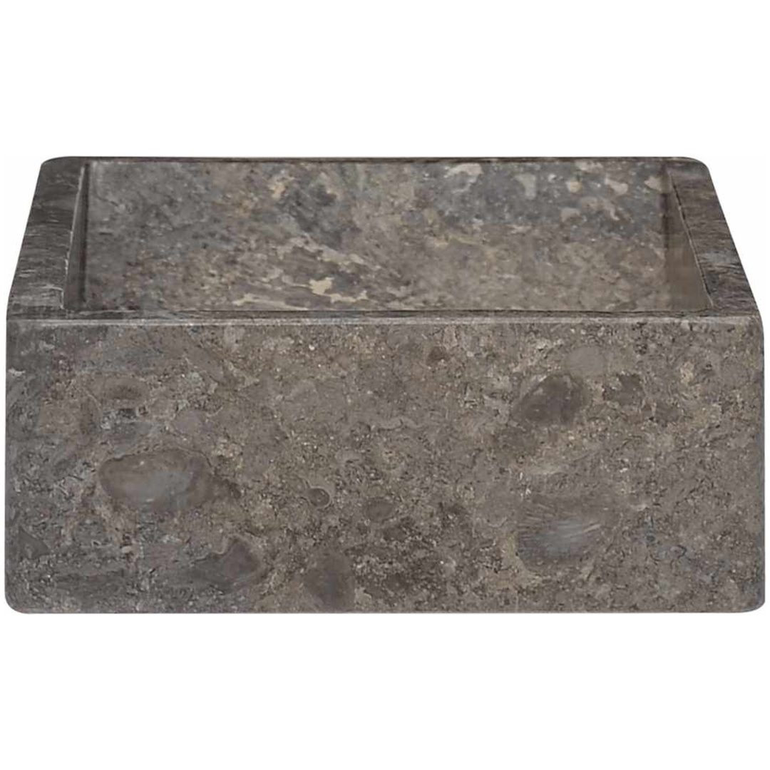 Handfat 45x30x12 cm marmor grå högglans vidaXL – bild 5