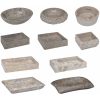 Handfat 45x30x12 cm marmor grå högglans vidaXL – miniatyr 10