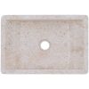 Handfat 45x30x12 cm marmor gräddvit högglans vidaXL – miniatyr 12