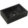 Handfat 45x30x12 cm marmor svart högglans vidaXL – miniatyr 2