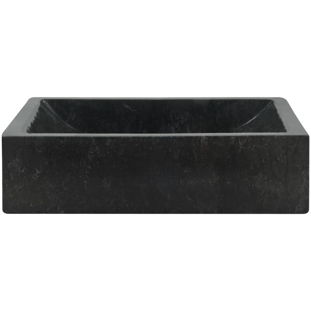 Handfat 45x30x12 cm marmor svart högglans vidaXL – bild 3