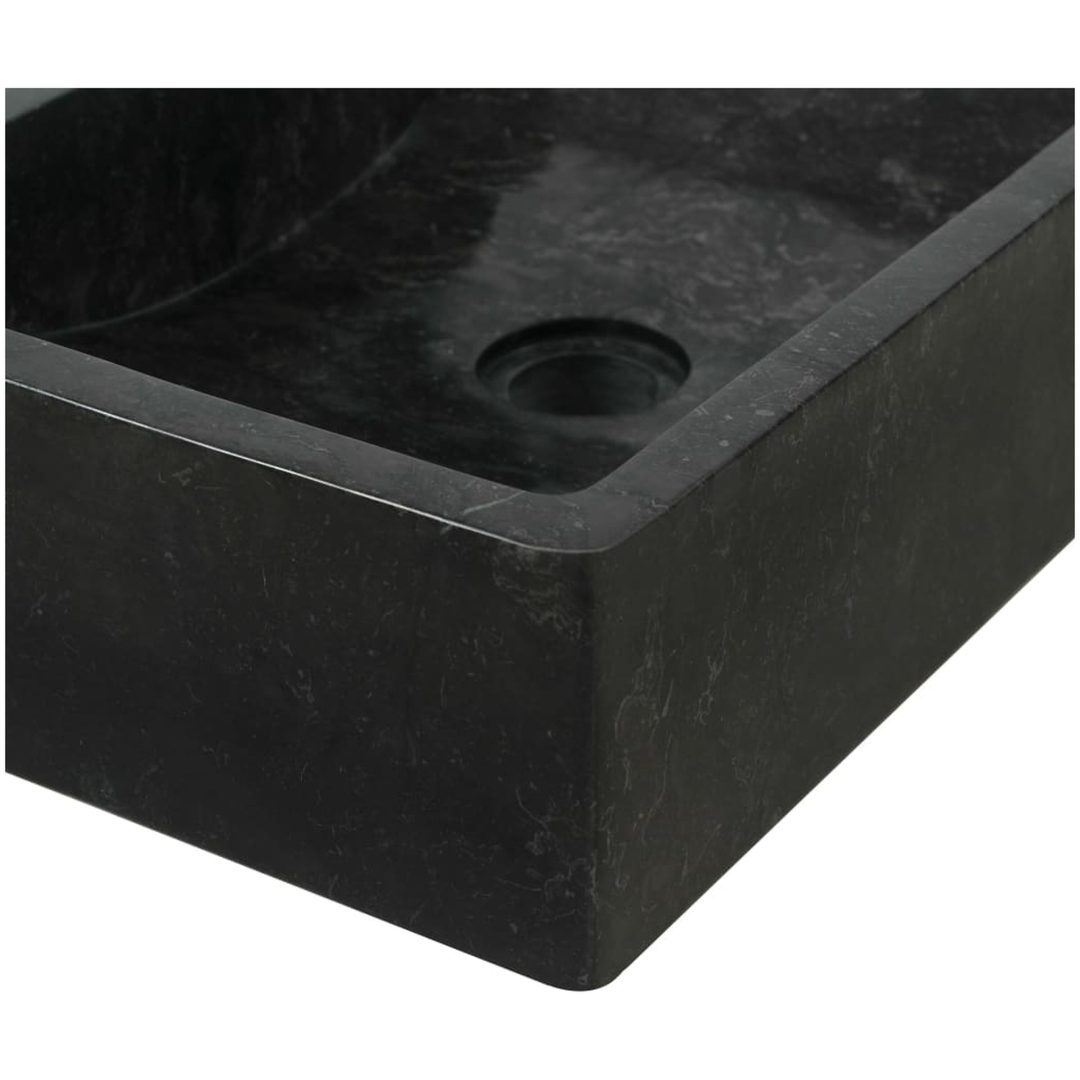 Handfat 45x30x12 cm marmor svart högglans vidaXL – bild 6