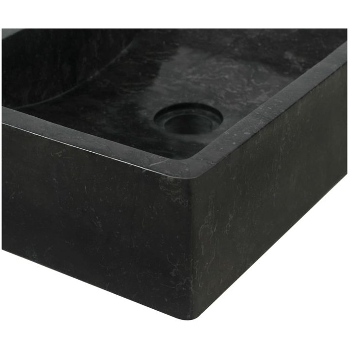 Handfat 45x30x12 cm marmor svart högglans vidaXL – bild 6