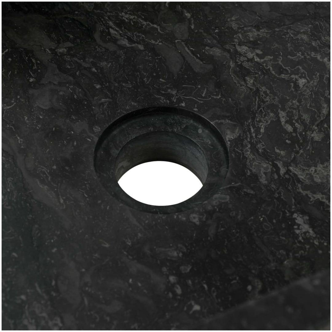 Handfat 45x30x12 cm marmor svart högglans vidaXL – bild 7