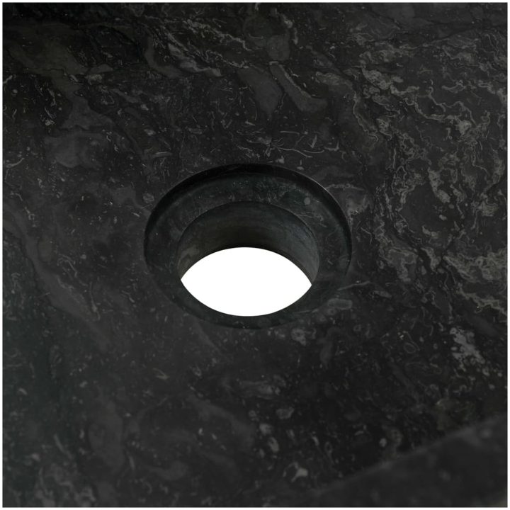 Handfat 45x30x12 cm marmor svart högglans vidaXL – bild 7