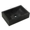 Handfat 45x30x12 cm marmor svart högglans vidaXL – miniatyr 8