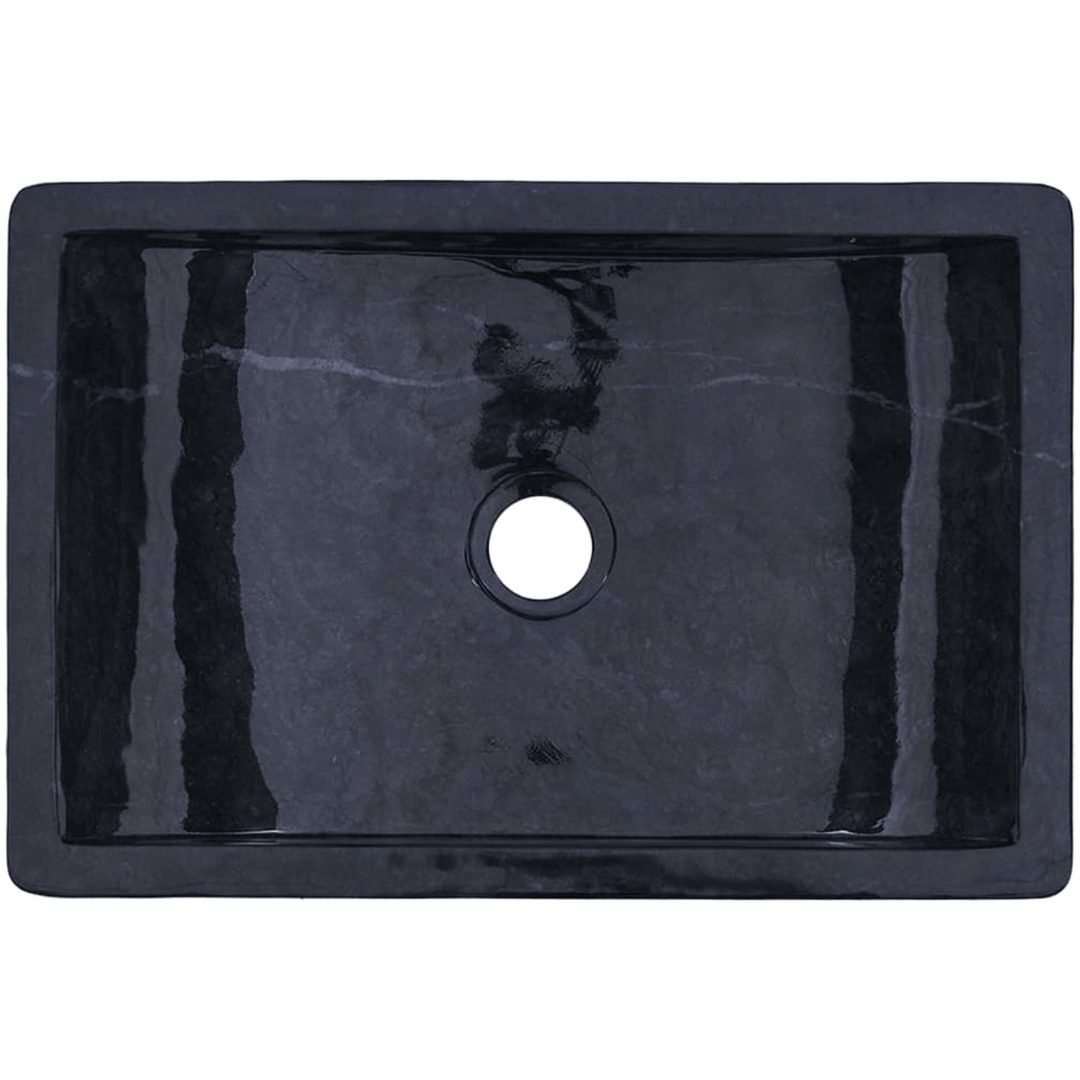 Handfat 45x30x12 cm marmor svart högglans vidaXL – bild 10
