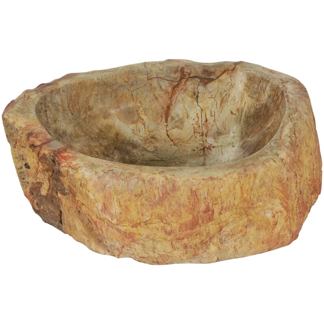 Handfat 45x35x15 cm fossilsten gräddvit vidaXL – bild 5