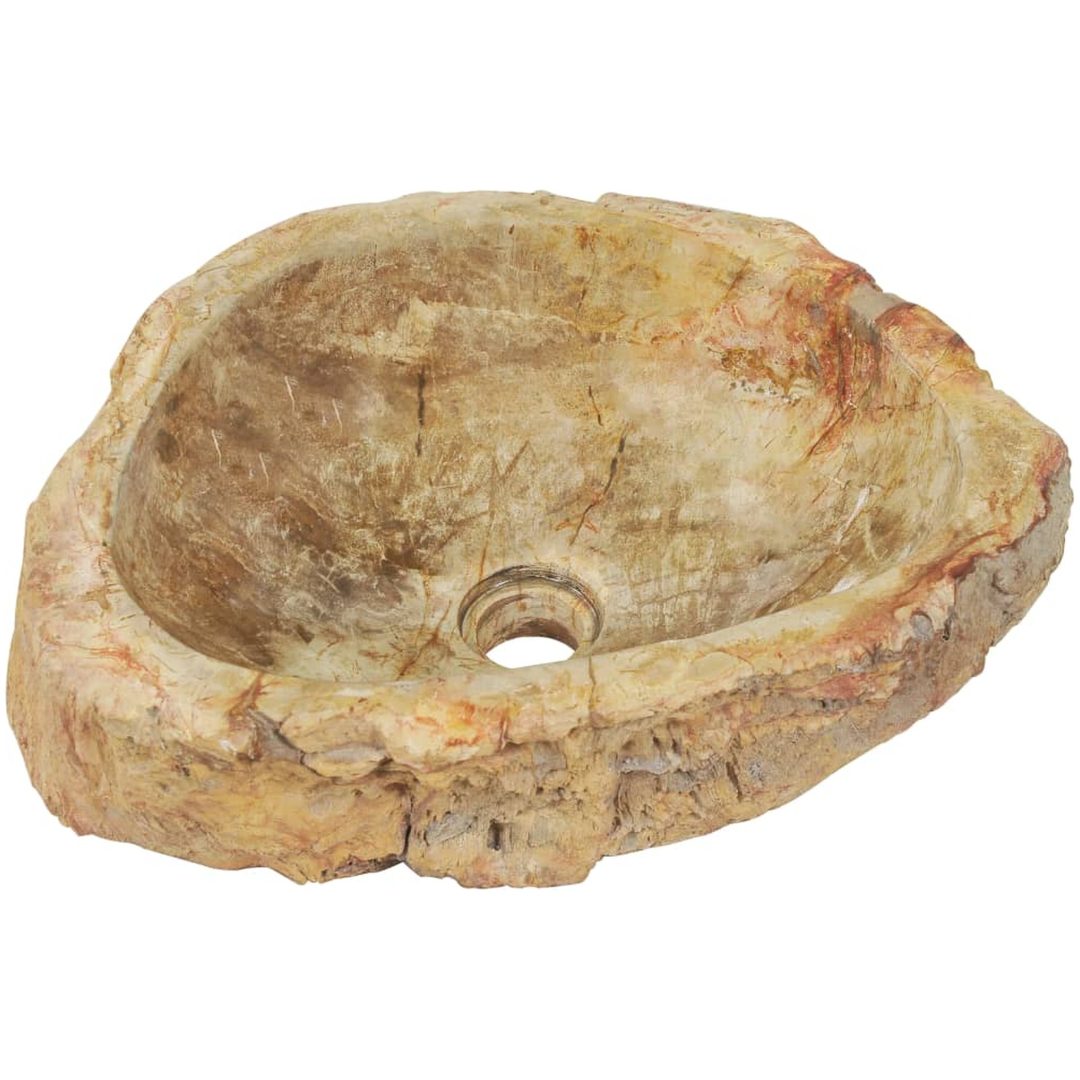 Handfat 45x35x15 cm fossilsten gräddvit vidaXL – bild 8